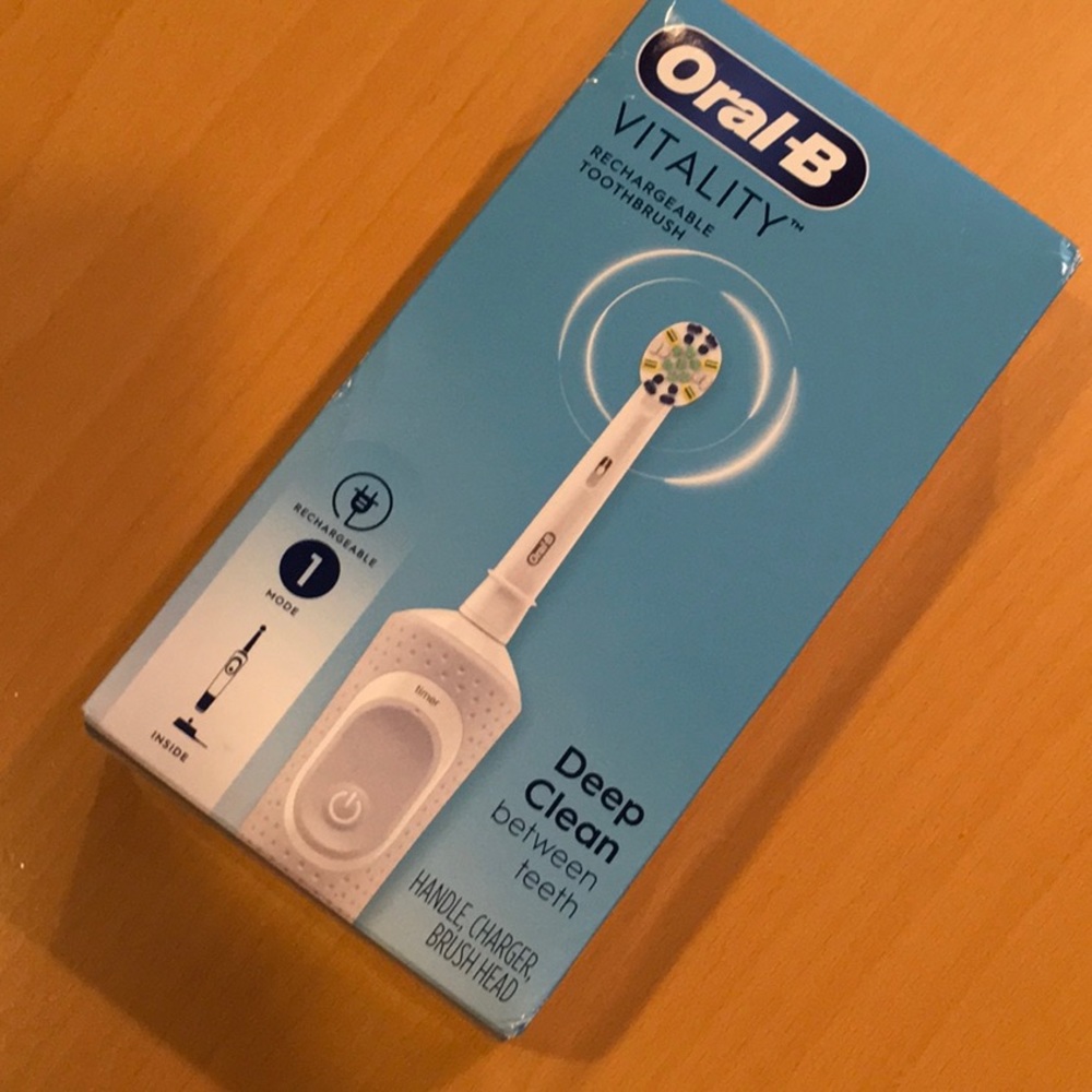 New Oral B Rechargeable Toothbrush